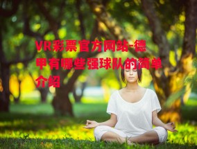 VR彩票官方网站-德甲有哪些强球队的简单介绍